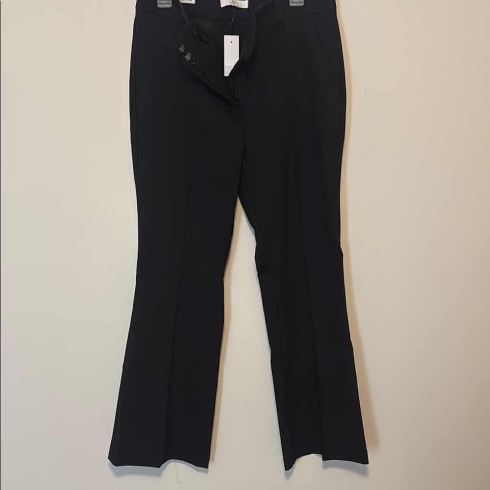LOFT Black Flared Dress Pants